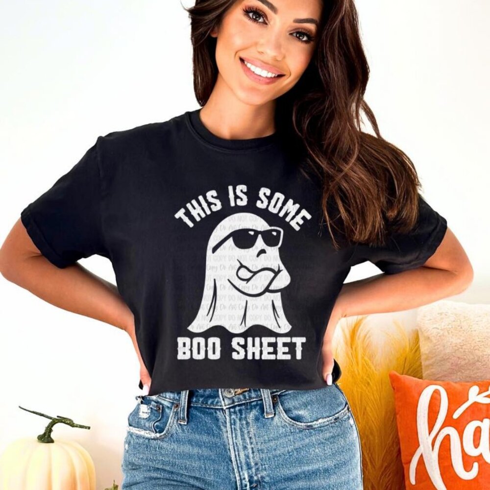 This is some Boo Sheet | Black Heather | Bella Canvas Graphic T-Shirt